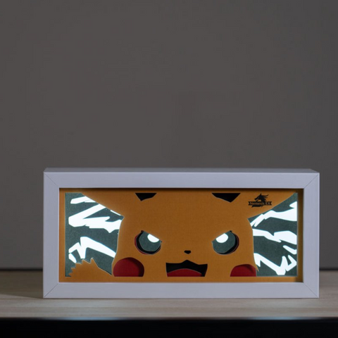 3D Paper Carving Light Lamp - Pokemon - Pikachu