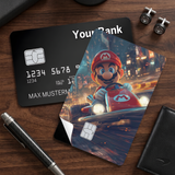 Credit Card Skin Sticker - Super Mario - Mario Racing In Mario Kart - Holographic