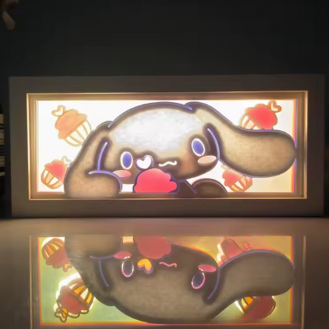3D Paper Carving Light Lamp - Sanrio - Cinnamoroll