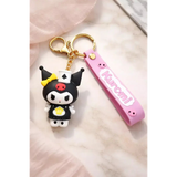 3D PVC Figure Keychain - Kuromi - Wonderland Queen