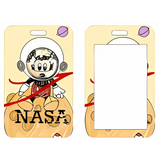 ID Card Badge Holder - Mickey & Friends - Minnie Mouse Astronaut On NASA Moon