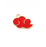 Bracelet Charm - Naruto - Akatsuki red cloud symbol