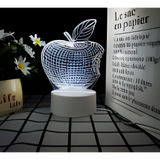 3D LED Night Light - Apple