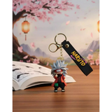 3D PVC Figure Keychain - Naruto - Young Kakashi Red Coat