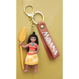 3D PVC Figure Keychain - Moana - Holding Oar