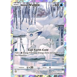 Card Keychain - Pokémon - Alolan Vulpix basic Full Art, Secret Rare
