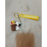 3D PVC Figure Keychain - Peanuts - Woodstock Bubble Tea