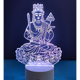 3D LED Night Light - Akasagarbha Bodhisattva