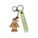 3D PVC Figure Keychain - Rainbow Friends - Brown Standing Figure
