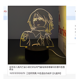 3D LED Night Light - Attack on Titan - Mikasa