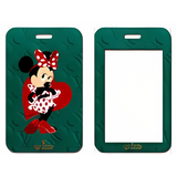 ID Card Badge Holder - Mickey & Friends - Minnie Mouse Red Heart Green