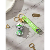 3D PVC Figure Keychain - Paw Patrol - Chibi Rocky Sitting