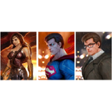 3D Lenticular Poster 12x16 - DC Comics - Wonder Woman, Superman, Clark Kent
