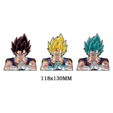 3D Lenticular Sticker - Dragon Ball - Vegito SSJ Rose Gold Blue Praying