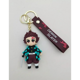 3D PVC Figure Keychain - Demon Slayer - Chibi Tanjiro Holding Sword