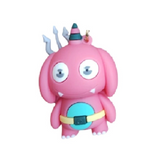 3D PVC Figure Keychain - Monster University - Squishy Scare Games Outfit