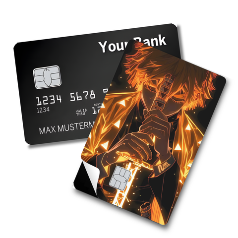 Credit Card Skin Sticker - Demon Slayer - Zenitsu Agatsuma