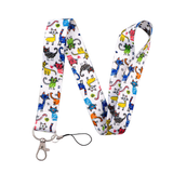 Lanyard - Colorful Abstract Cats