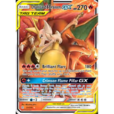 Card Keychain - Pokémon - Charizard & Braixen Tag Team GX Full Art #262