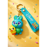 3D PVC Figure Keychain - Toy Story - Bunny And Ducky