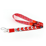 Lanyard - Red Hearts and EKG Line