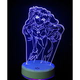 3D LED Night Light - Neon Genesis Evangelion - Asuka Langley Soryu