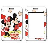 ID Card Badge Holder - Mickey & Friends - Mickey And Minnie Holding Hearts
