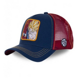 Baseball Cap - Dragon Ball - Super Saiyan Goku Navy Red Mesh Trucker