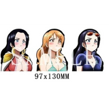 3D Lenticular Sticker - One Piece - Waifus Boa Hancock Nami Robin