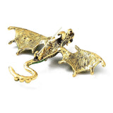 Brooch - Green Dragon Rhinestone