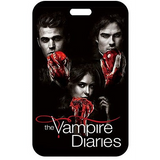 ID Card Badge Holder - The Vampire Diaries - Three Main Characters With Bloody Apples