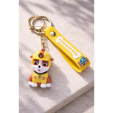 3D PVC Figure Keychain - Paw Patrol - Rubble Sitting Construction Uniform