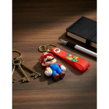 3D PVC Figure Keychain - Super Mario - Mario Holding Question Block