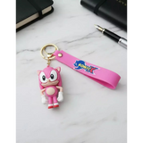 3D PVC Figure Keychain - Sonic the Hedgehog - Amy Rose Hands On Hips