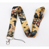 Lanyard - Crows and Roses Pattern