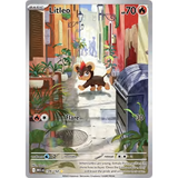 Card Keychain - Pokémon - Litleo basic Illustration Rare