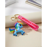 3D PVC Figure Keychain - My Little Pony - Rainbow Dash Trotting