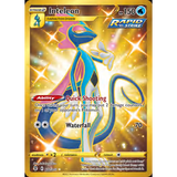 Card Keychain - Pokémon - Inteleon basic Secret Rare Gold, Rapid Strike