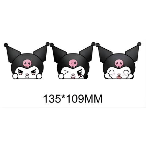3D Lenticular Sticker - Sanrio - Kuromi Trio