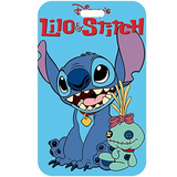 ID Card Badge Holder - Lilo & Stitch - Stitch holding Scrump doll