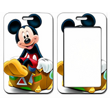 ID Card Badge Holder - Mickey & Friends - Mickey Mouse Sitting On Suitcase