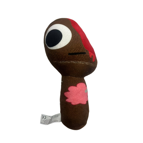 Plush - Sprunki - Brown One-Eyed Figure With Red Hair