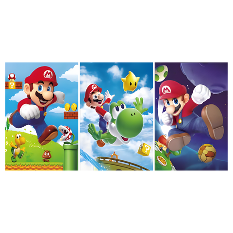 3D Lenticular Poster 12"x16" - Super Mario - Mario & Yoshi