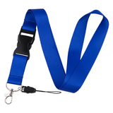 Lanyard - Solid Blue (With Black Buckle)