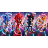3D Lenticular Poster 12x16 - Sonic the Hedgehog - Sonic the Hedgehog, Knuckles the Echidna, Shadow the Hedgehog