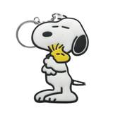 Peanuts Snoopy Hugging Woodstock PVC keychain
