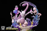 Statue & Figure - Pokemon - Mew & Mewtwo Evolution PVC Statue