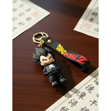 3D PVC Figure Keychain - Dragon Ball Z - Chibi Vegeta Skull Hoodie