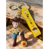 3D PVC Figure Keychain - Toy Story - Woody On Luxo Ball