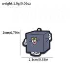 Bracelet Charm - Tom and Jerry - gray Tom cat head close-up